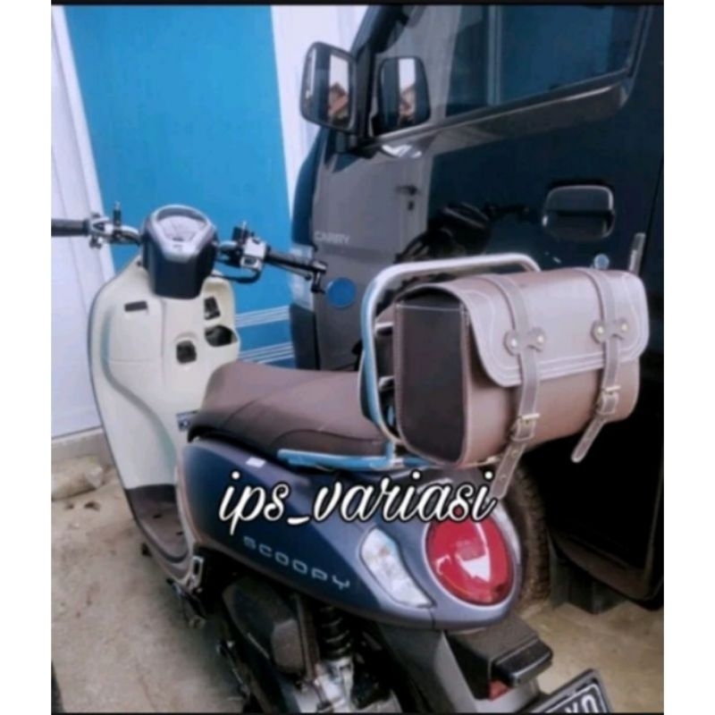 Jual back rack motor honda scoopy pnp 2022 plus bantalan dan Tas ...