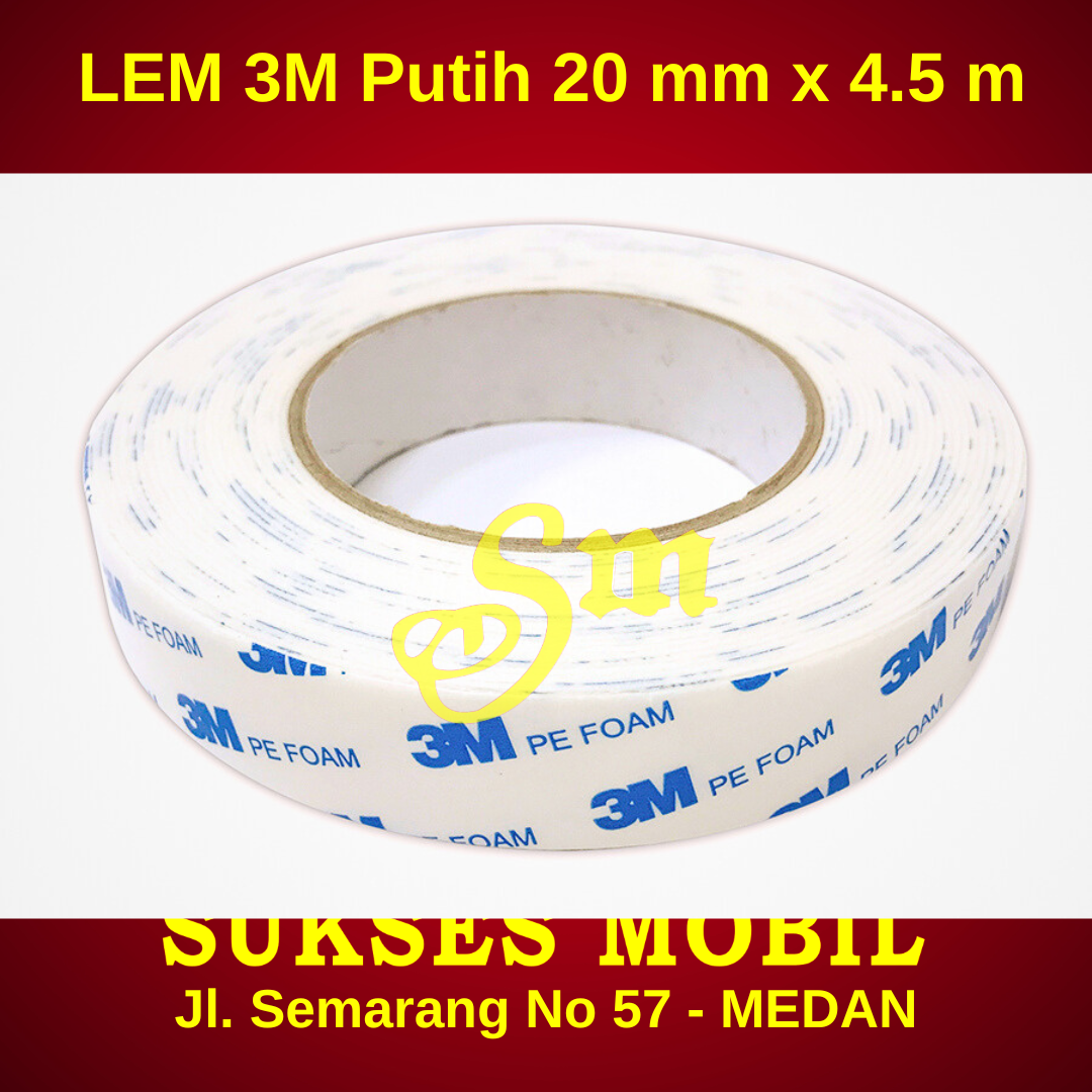 Jual Double Tape 3M Putih ORIGINAL 100% | Shopee Indonesia