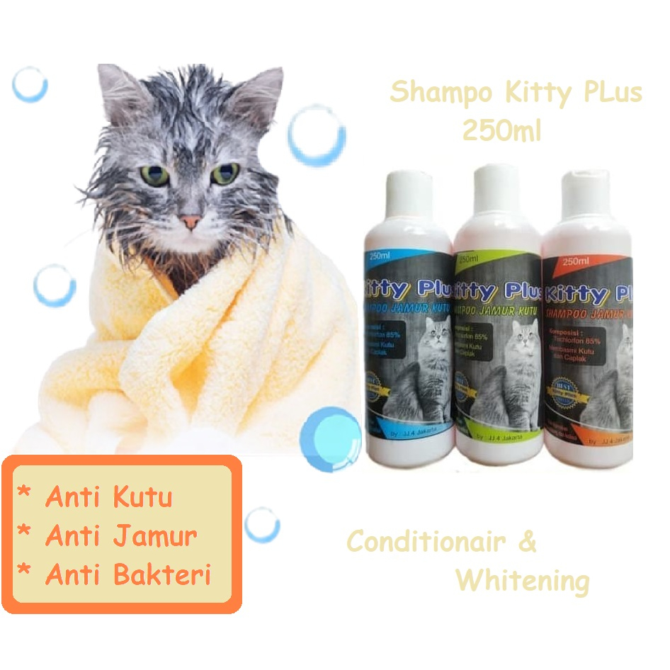 Jual Kitty Plus CAT Shampoo Jamur & Kutu Kucing Kelinci Anjing 250ml Shopee Indonesia