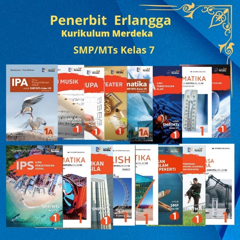 Jual Buku Kurikulum Merdeka Smp Kelas 7 Erlangga Shopee Indonesia