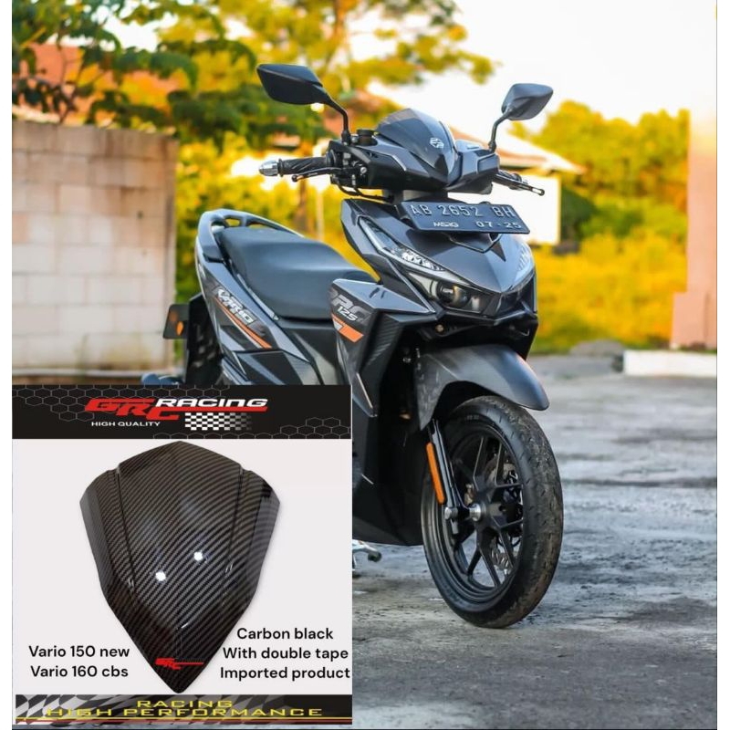 Jual Visor variasi honda vario 125 old 150 old led carbon celup wtp