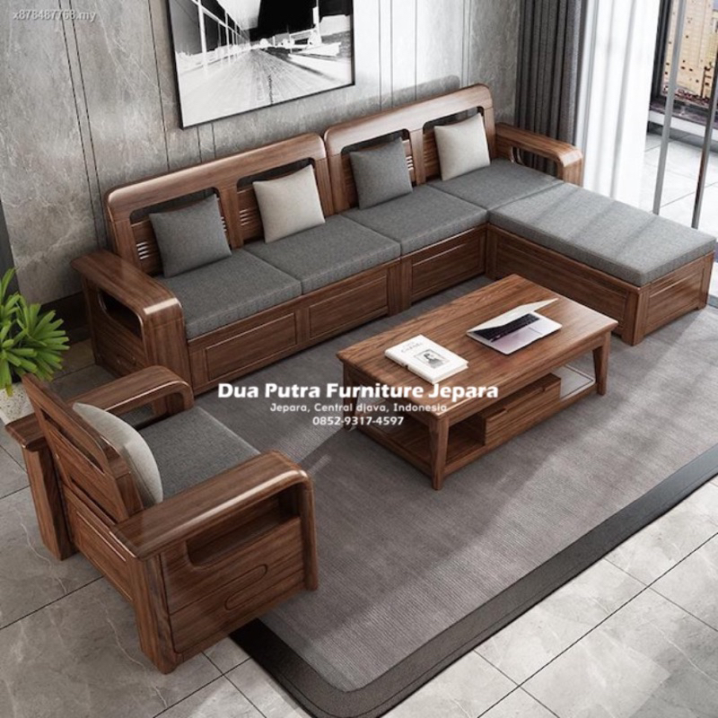 Sofa kayu jati modern discount