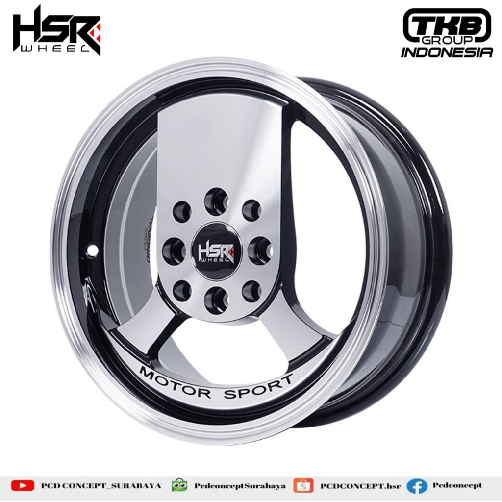 Jual VELG RACING R14 TERBARU HSR PLANKTONR14X6 BAUT 4X100-4X114,3 ET35 ...