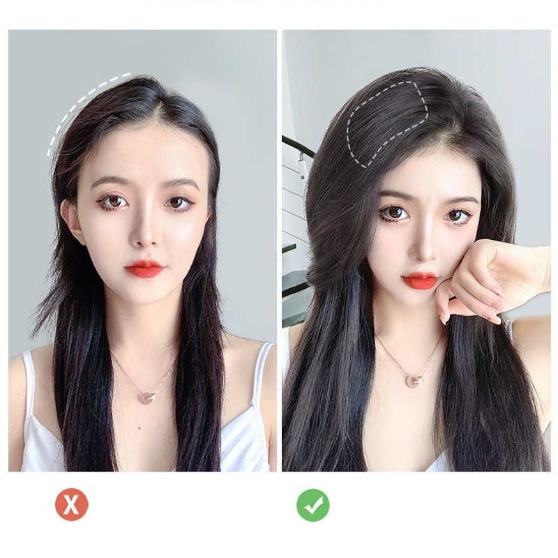 Jual Hairpiece Rambut Hair Clip Rambut asli jepit / Hair Extension Hair ...