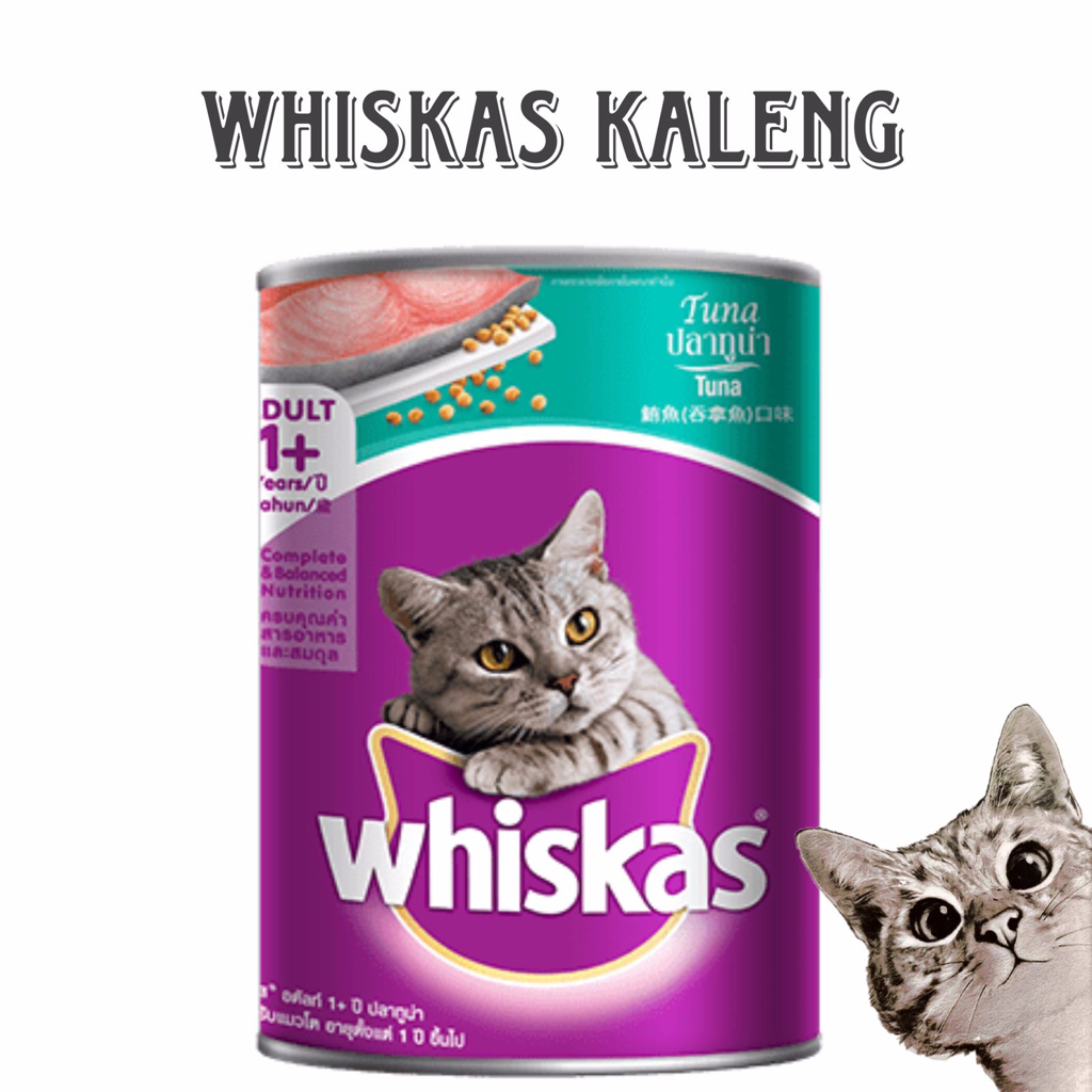 Jual WHISKAS MAKANAN BASAH KALENG MAKANAN KUCING 400g RASA TUNA MURAH