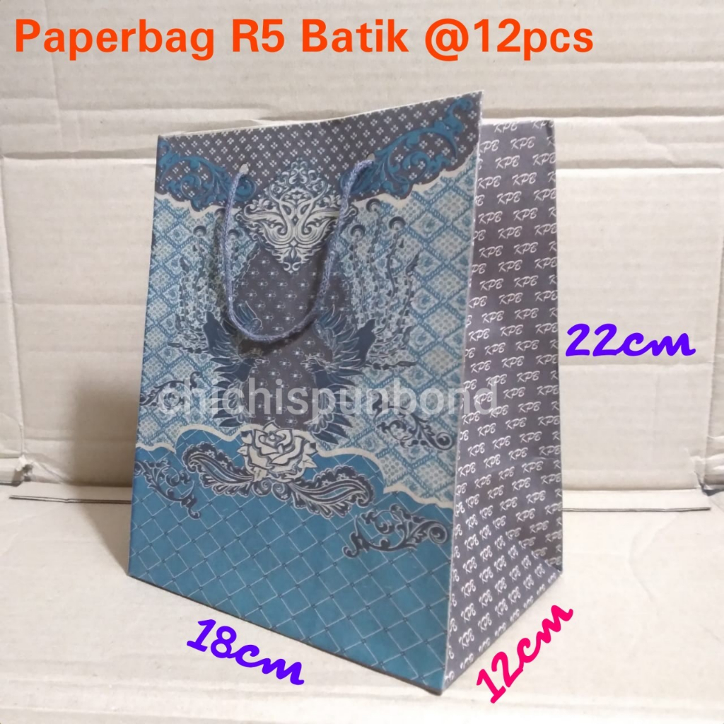 Jual Isi Pc Paperbag R Batik Lusinan Tas Kertas Motif Batik X Tas Kertas Batik