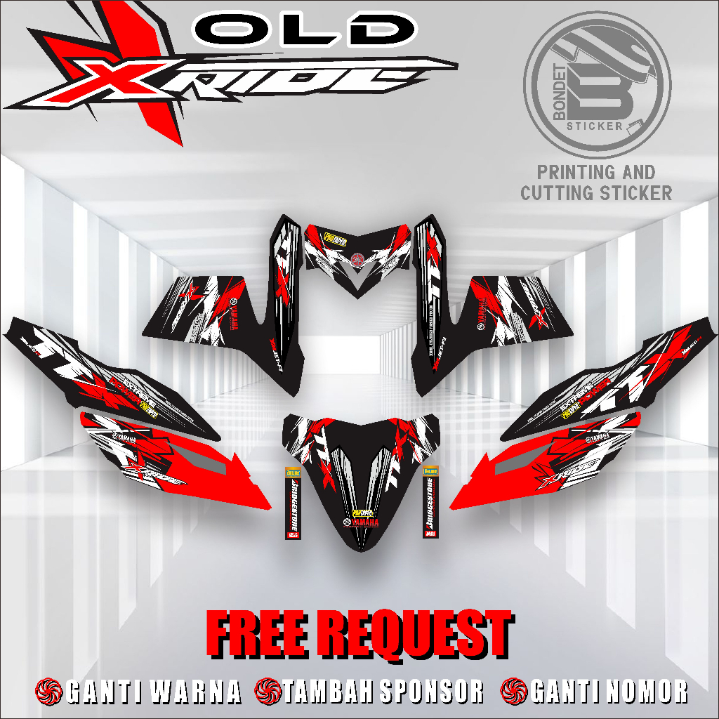 Jual Stiker Decal Yamaha X-ride - old full body | Shopee Indonesia