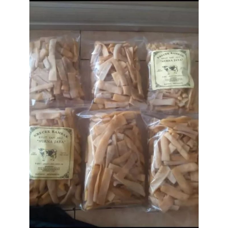 Jual krecek rambak kulit sapi asli stik tipisan/stik lebar(500gr ...