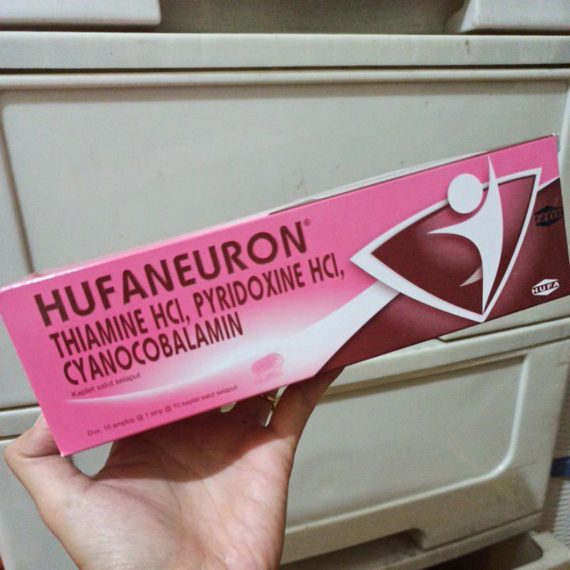 Jual Hufaneuron vitamin B1 B6 B12 strip isi 10 kaplet | Shopee Indonesia