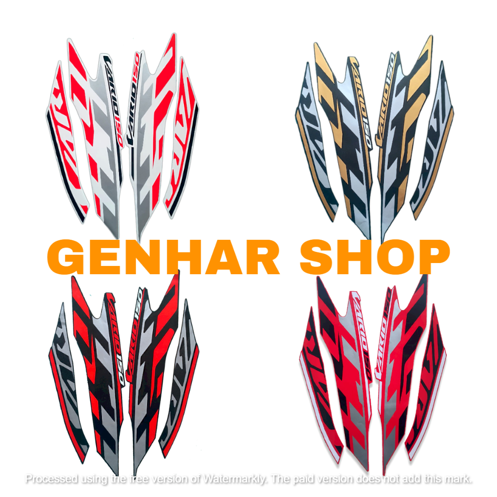 Jual STIKER STRIPING LIS BODY MOTOR VARIO 150 2020 STANDAR FULL SET