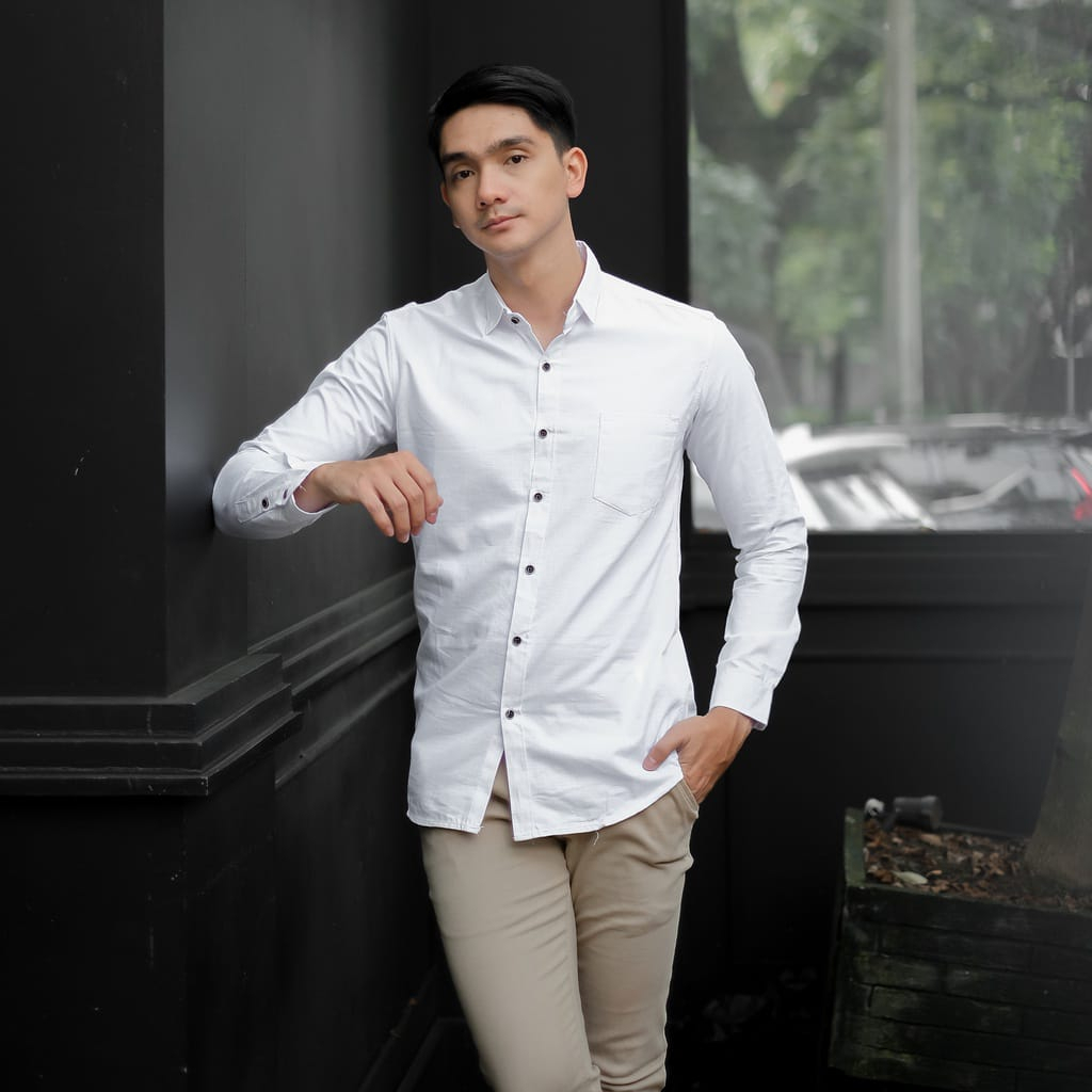 Jual Kemeja Putih Polos Kemeja Formal Kemeja Putih Polos Pria