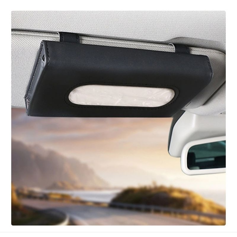 Jual Tempat Tisu Mobil Sun Visor Hanging Tissue Organizer Case EA311