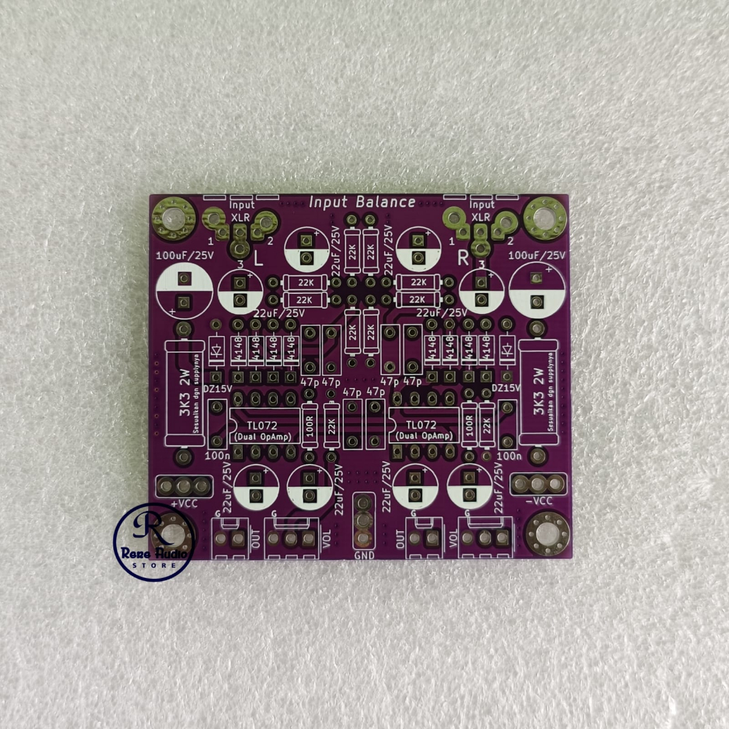 Jual PCB Inbal / Input Balance Stereo Double Layer FR4 Fiber | Shopee ...
