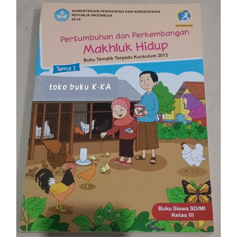 Jual BUKU SISWA TEMATIK SD/MI KELAS 3 KURIKULUM 2013 DIKNAS | Shopee ...
