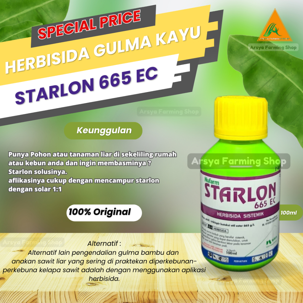 Jual Herbisida Starlon Ec Ml Pembasmi Gulma Berkayu Shopee