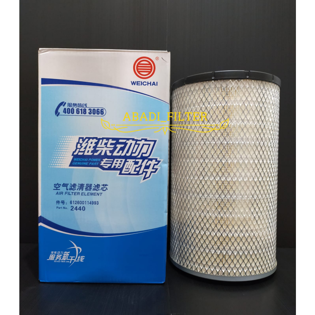 Jual Air Cleaner Inner & Outer WEICHAI 612600114993 | Shopee Indonesia