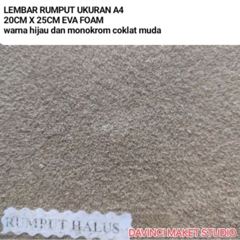 Jual A4 Eva Rumput Lembar Halus Sedang Kasar Lembaran Maket Diorama 20 ...