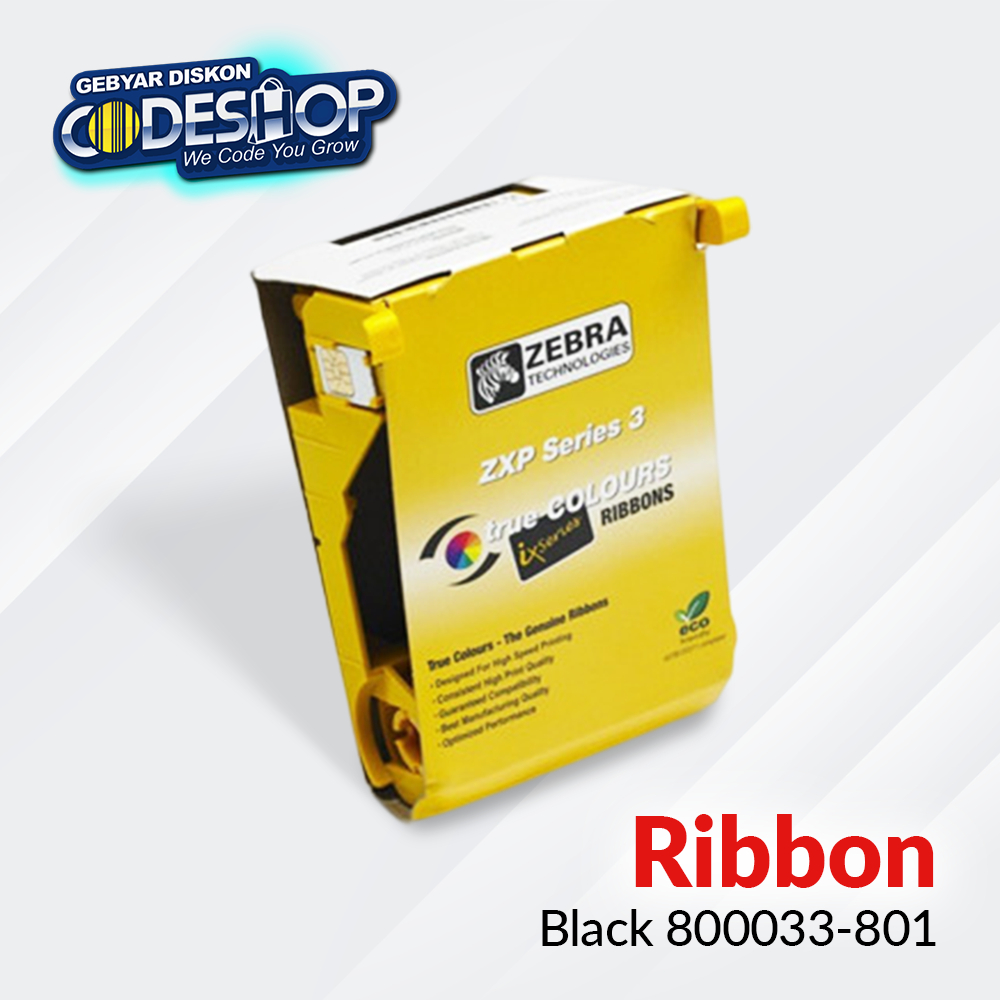 Ribbon Printer Compatible 800033-801 Black Id Card Ribbon