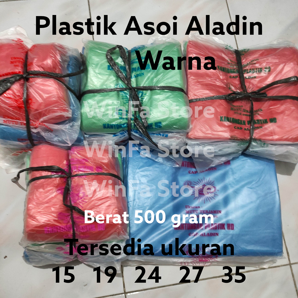 Jual Kantong Plastik Kresek Plastik Asoi Warna Asoy