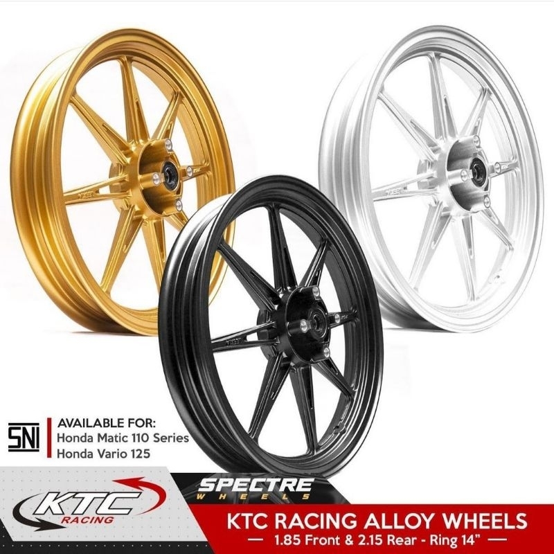 Jual VELG RACING KTC PALANG 8 HONDA BEAT SCOOPY GENIO SPACY VARIO 110 ...