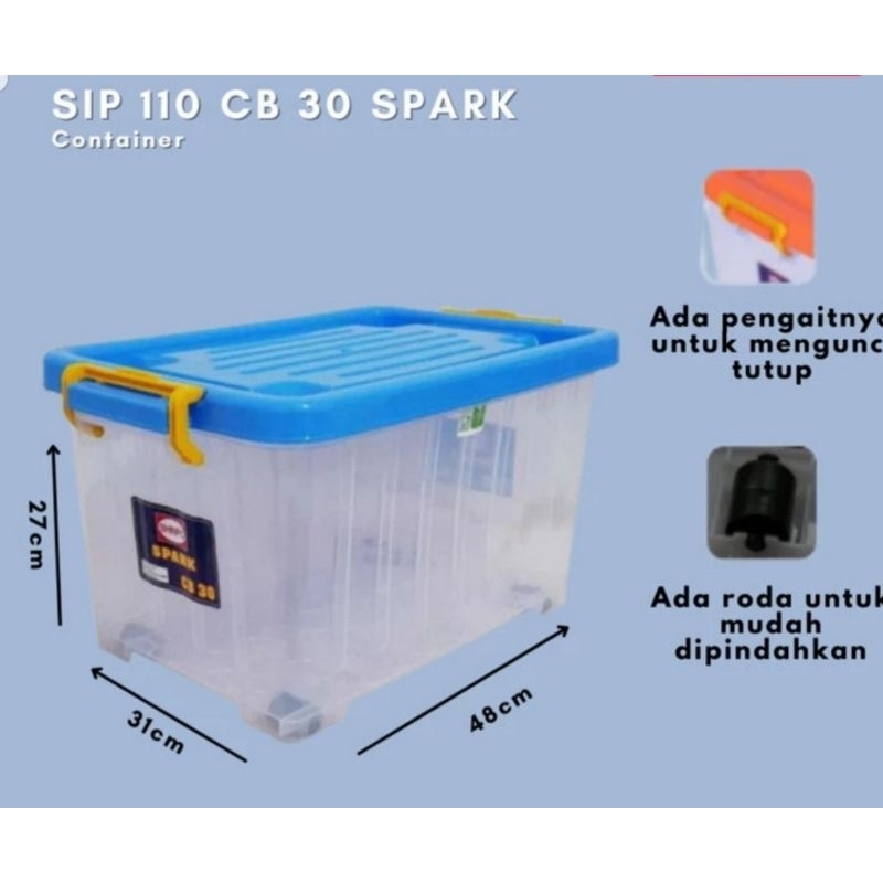 Jual SHINPO : CB30 BOX CONTAINER SERBAGUNA DGN RODA CB 30 SPARK 30 ...