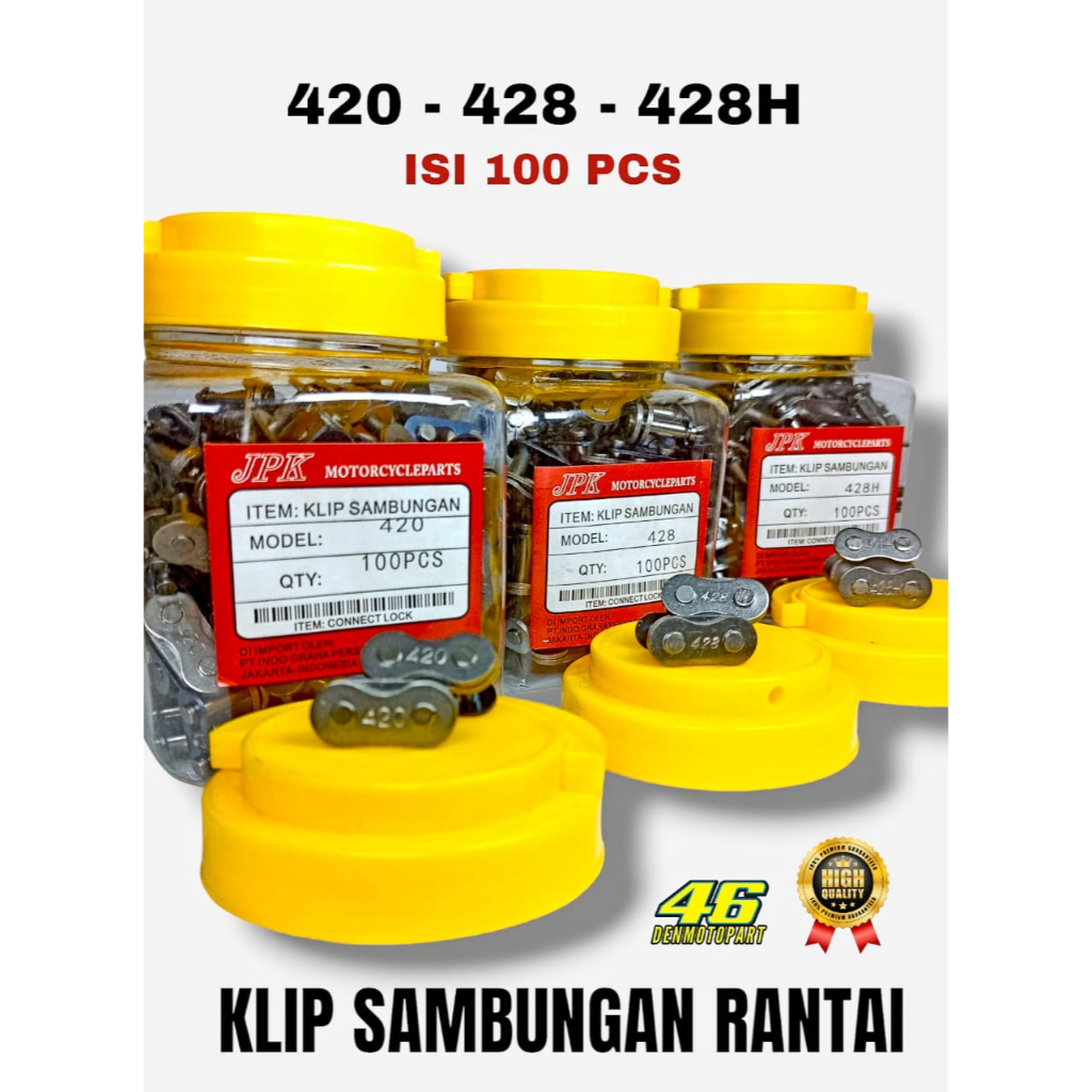 Jual KLIP SAMBUNGAN RANTAI / KANCING RANTAI MOTOR 420 - 428 - 428H ...