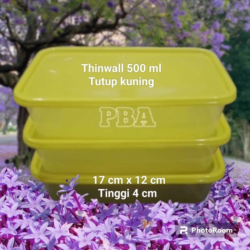 Jual Thinwall Persegi Panjang 500 Ml 650 Ml 1000 Ml Warna Box Take Away Kotak Makan Plastik