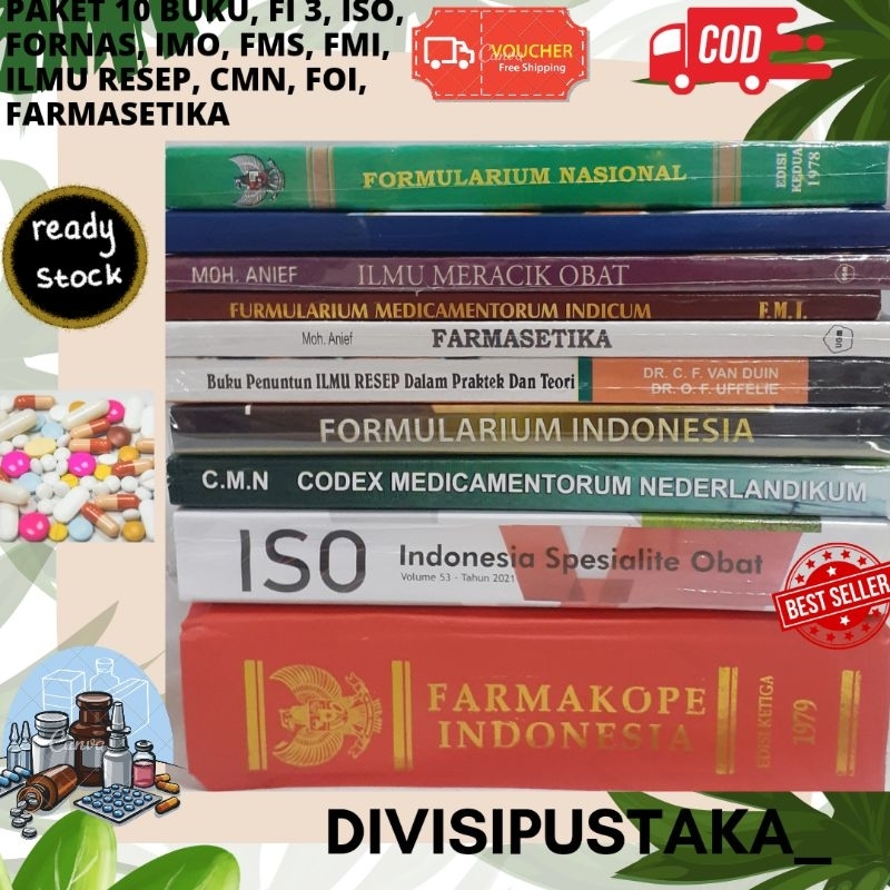 Jual Paket Buku Farmasi Fi Iso Fornas Cmn Foi Ilmu Resep Vanduin Farmasetika Fms