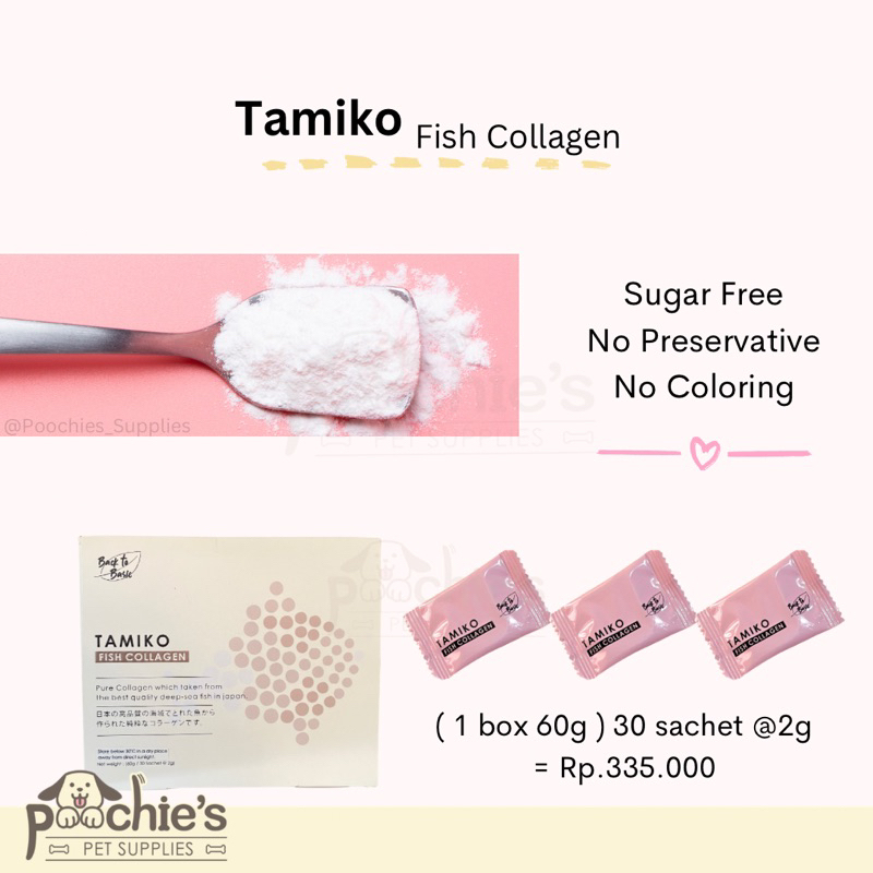 Jual Back to Basic Tamiko Fish Collagen (1box 30 sachets) | Shopee ...