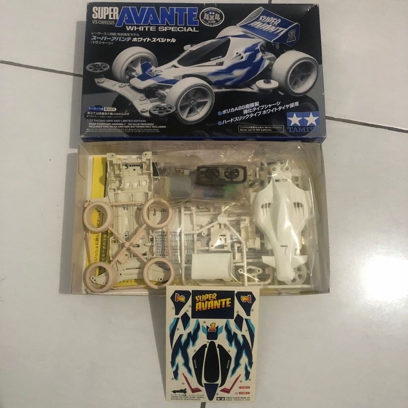 Jual SUPER AVANTE WHITE SPECIAL TAMIYA MINI 4WD VS CHASSIS | Shopee ...