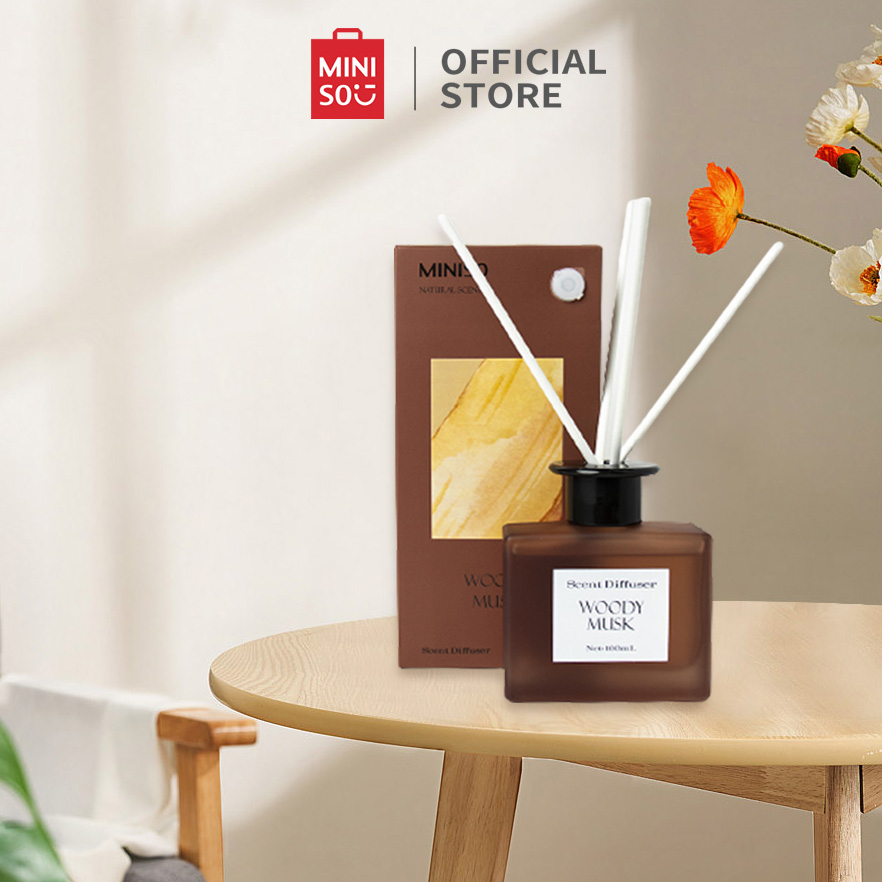 Jual MINISO Reed Diffuser 100ml Pewangi Ruangan Diffuser Aromatherapy