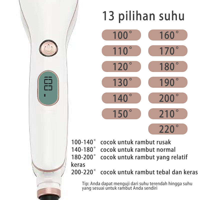 Jual E ONE catokan rambut smoothing ion 2in1 curly dan lurus catok ...