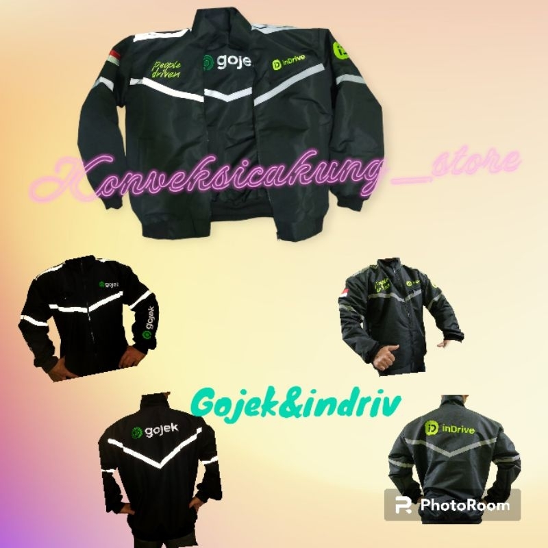 Jual JACKET new bomber versi indrive &go+grab | Shopee Indonesia