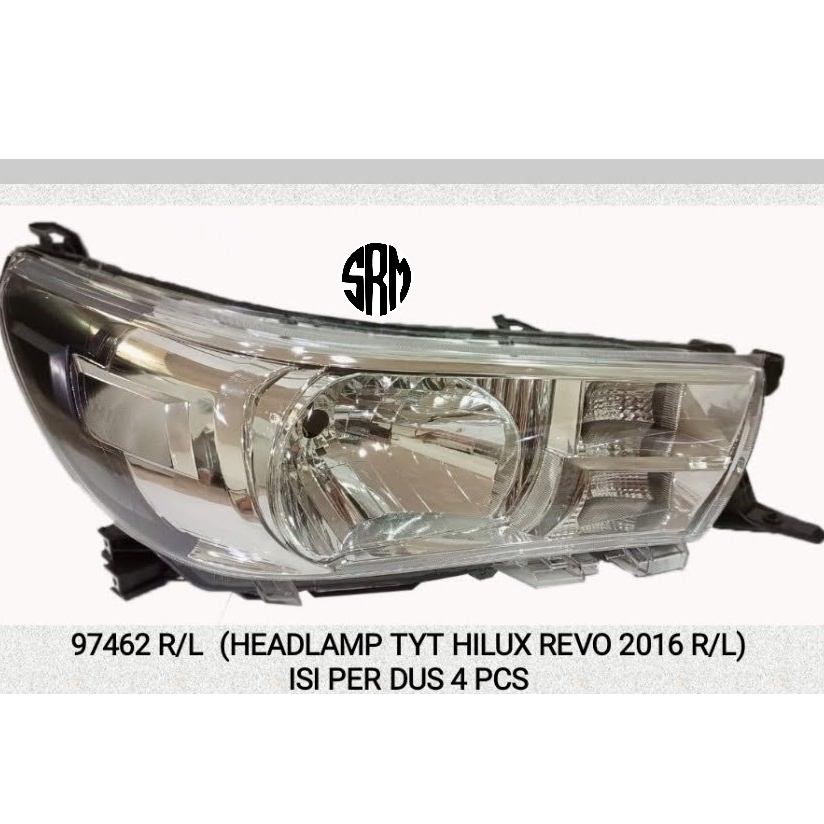 Jual LAMPU DEPAN HEAD LAMP HEADLAMP CPU TOYOTA HILUX REVO 2015 2016