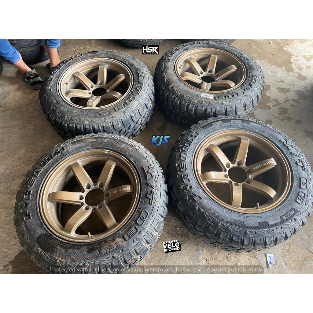Jual VELG TOKYO HSR R18X9,5 6X139,7 ET25 BRONZE + FORCEUM MT/T 265 65 ...