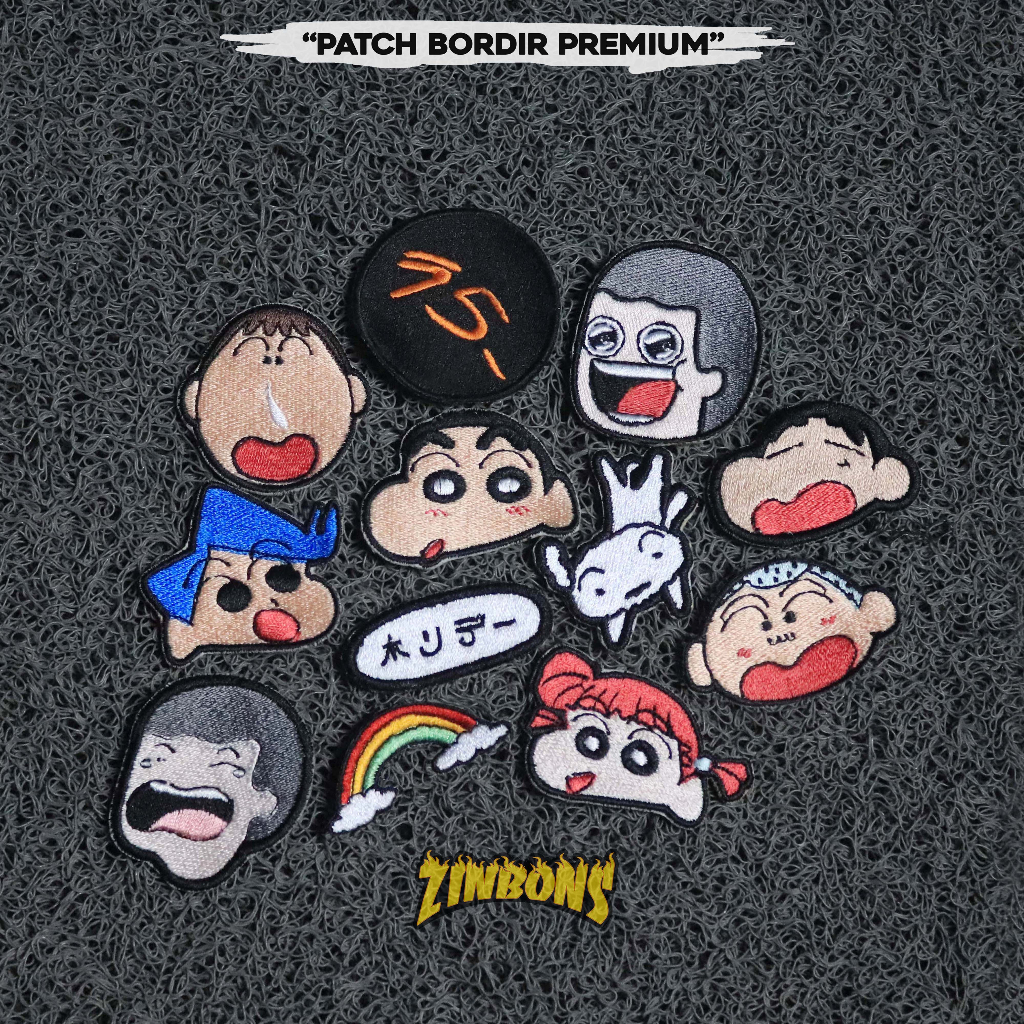 Jual PATCH BORDIR SINCHAN EMBLEM BORDIR PREMIUM | Shopee Indonesia