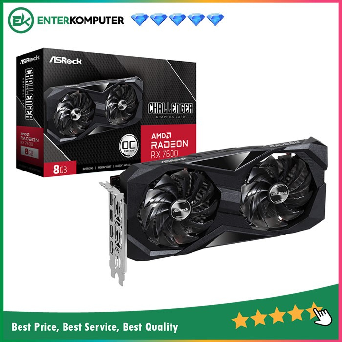 美品】ASRock Radeon RX 7600 8GB OC Edition
