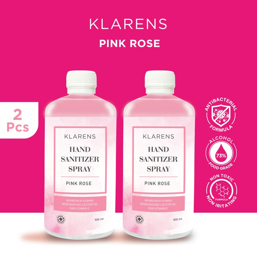 Jual Hand Sanitizer Klarens Refill Pink Rose 500ml Twin Pack Shopee