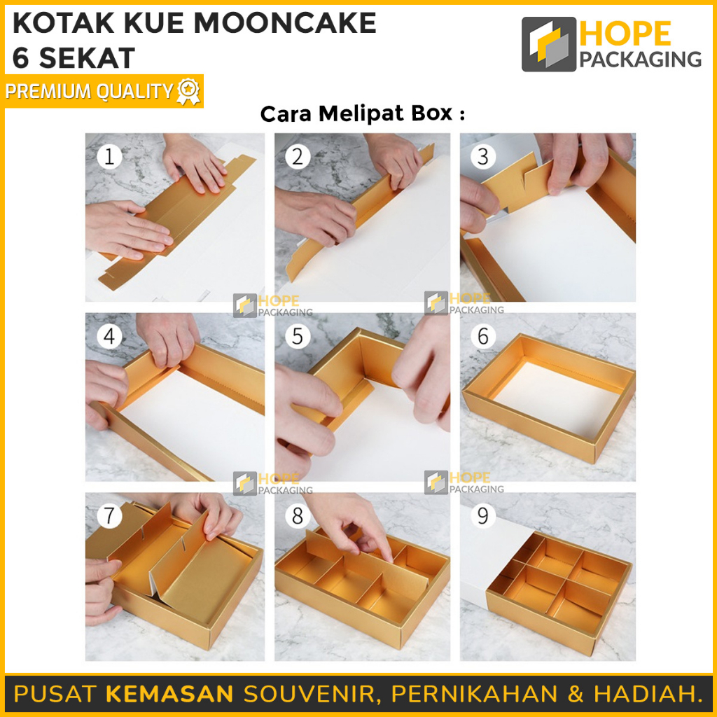 Jual HOPE Kotak Box Kue Mooncake / Kotak Tray Mika Plastik Kue Cookies ...