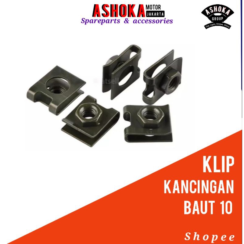 Jual 141// Klip kancingan baut 10 M6 original | Shopee Indonesia