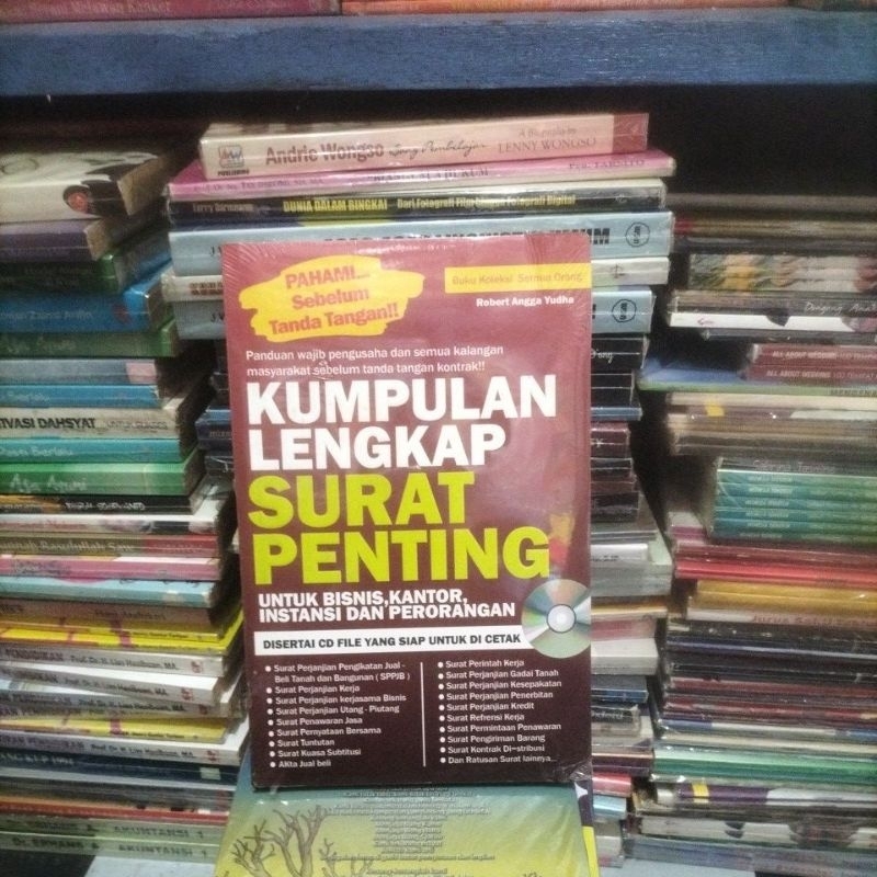 Jual BUKU KUMPULAN LENGKAP SURAT PENTING UNTUK BISNIS, KANTOR,INSTANSI ...