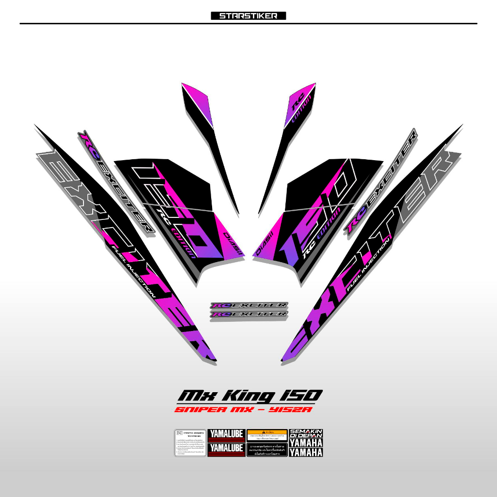 Jual STRIPING MX KING 150 / 23 / YAMAHA SNIPER 150 MXi / STICKER MXKING