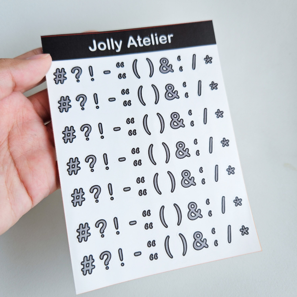 Jual Cute pastel Punctuation stickersheet / stiker tanda baca | journal ...