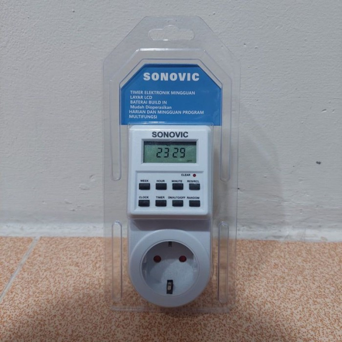 Jual Sonovic Stopkontak Timer Digital Otomatis Plus Countdown ...