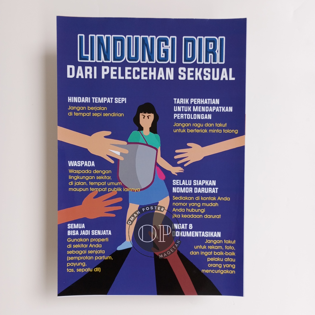 Jual Poster Sekolah Poster Lindungi Diri Dari Pelecehan Seksual Poster Edukasi Stop 