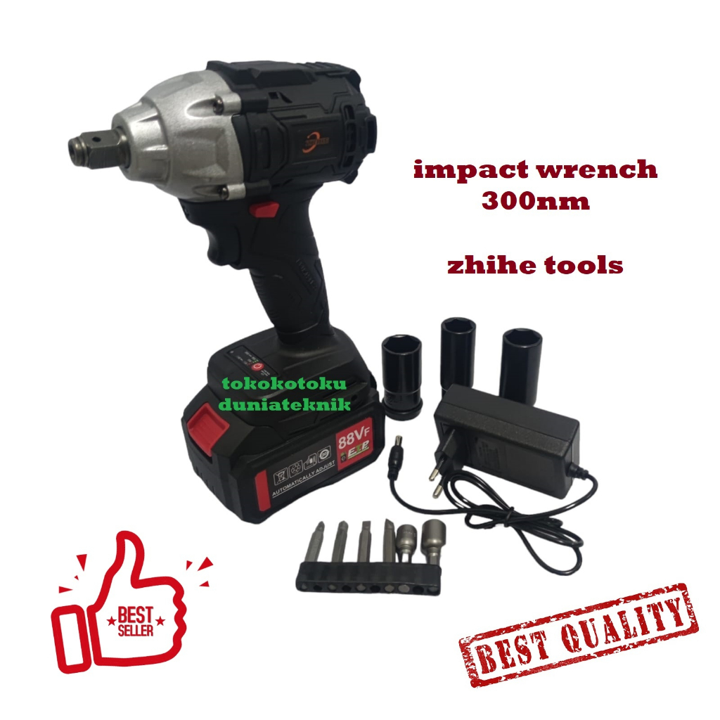 Jual ZHIHE 300NM CORDLESS IMPACT WRENCH BRUSHLESS 48v / 88v SUNC / JLD