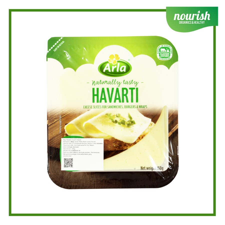 Jual Arla HAVARTI Cheese Slices / Keju Slice , Halal 150g Shopee Indonesia