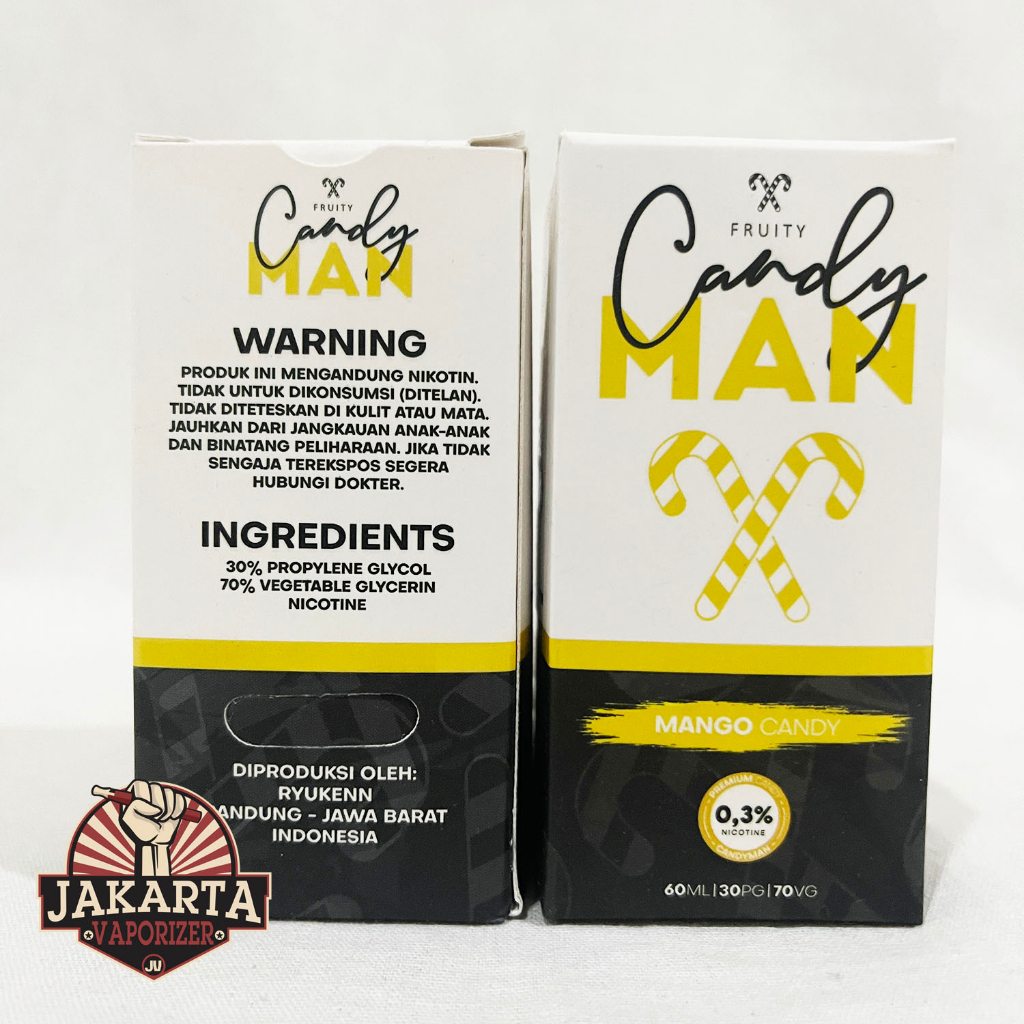 Jual CANDY MAN MANGO CANDY 60ML 3MG CANDYMAN LIQUID VAPOR FVS X TNT