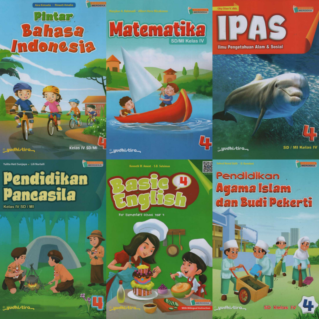 Jual BUKU PAKET KURIKULUM MERDEKA KELAS 4 SD/MI PENERBIT YUDHISTIRA ...