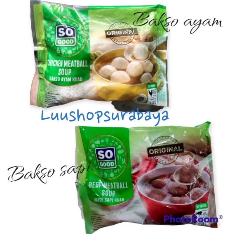 Jual Sogood So Good Bakso Kuah Sapi Ayam Gojek Grab Instant Shopee